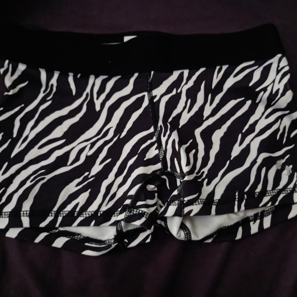 Soffe Black and White Low Rise Shorts